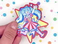 Clown Themed Hatsune Miku Sticker Holographic Vinyl Vocaloid Clowncore